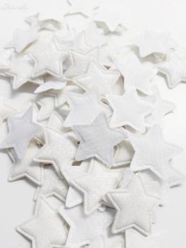 Mini Glitzer Stoffsterne